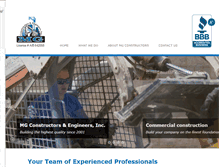 Tablet Screenshot of mgconstructors.net